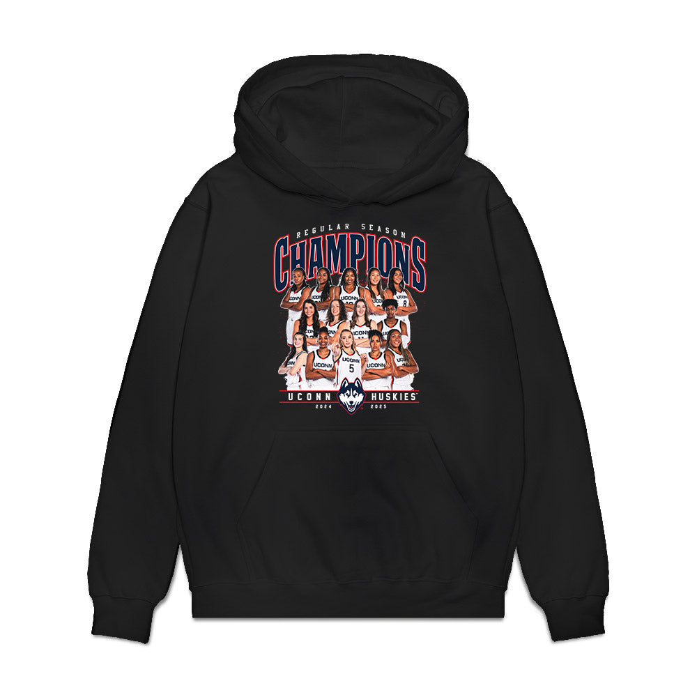 UConn - NCAA Women's Basketball : Team Collage Premium Hooded Sweatshirt-0