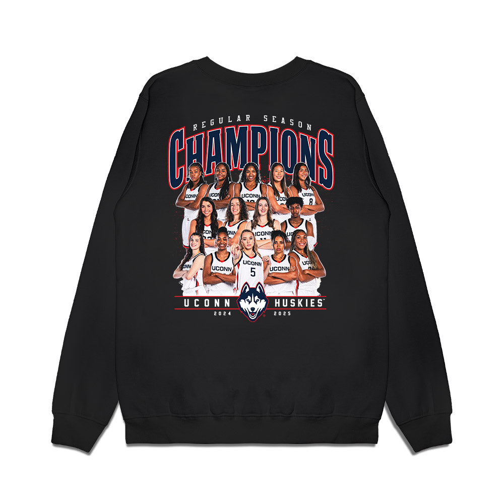 UConn - NCAA Women's Basketball : Team Collage Premium Crewneck Sweatshirt-1