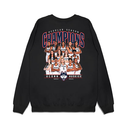 UConn - NCAA Women's Basketball : Team Collage Premium Crewneck Sweatshirt-1