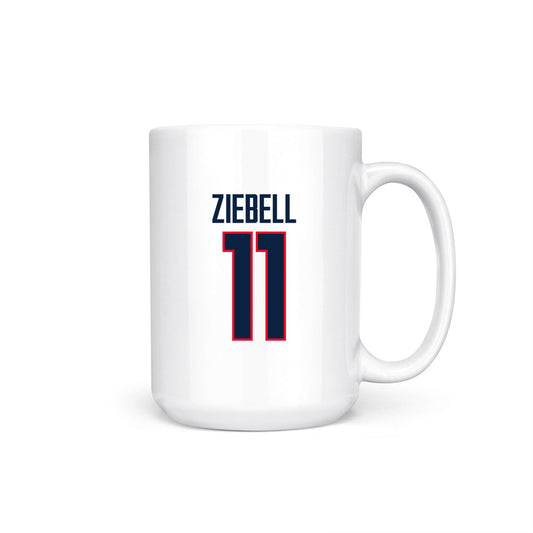 UConn - NCAA Women's Basketball : Allie Ziebell - Regular Season Champs Coffee Mug-0