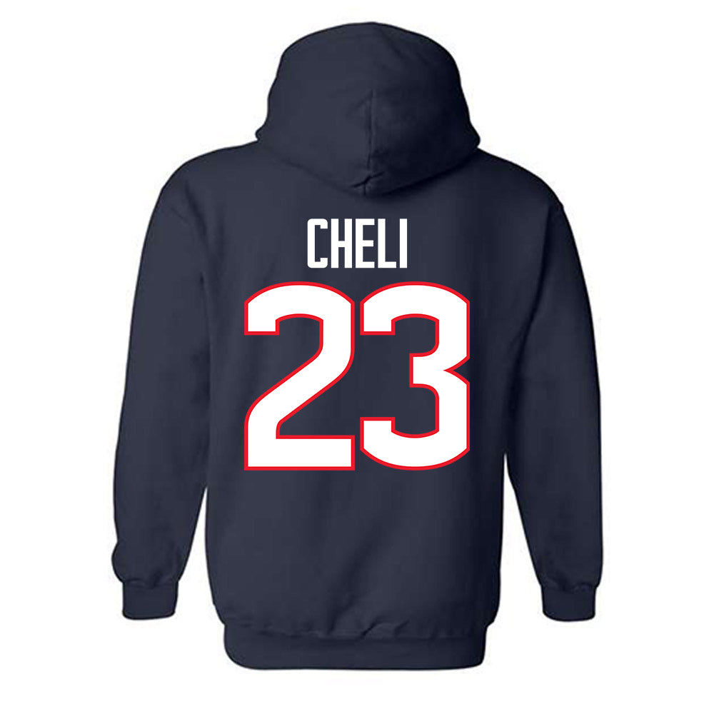 UConn - NCAA Women's Basketball : Morgan Cheli - Big East Champs Classic Fashion Shersey Hooded Sweatshirt-1