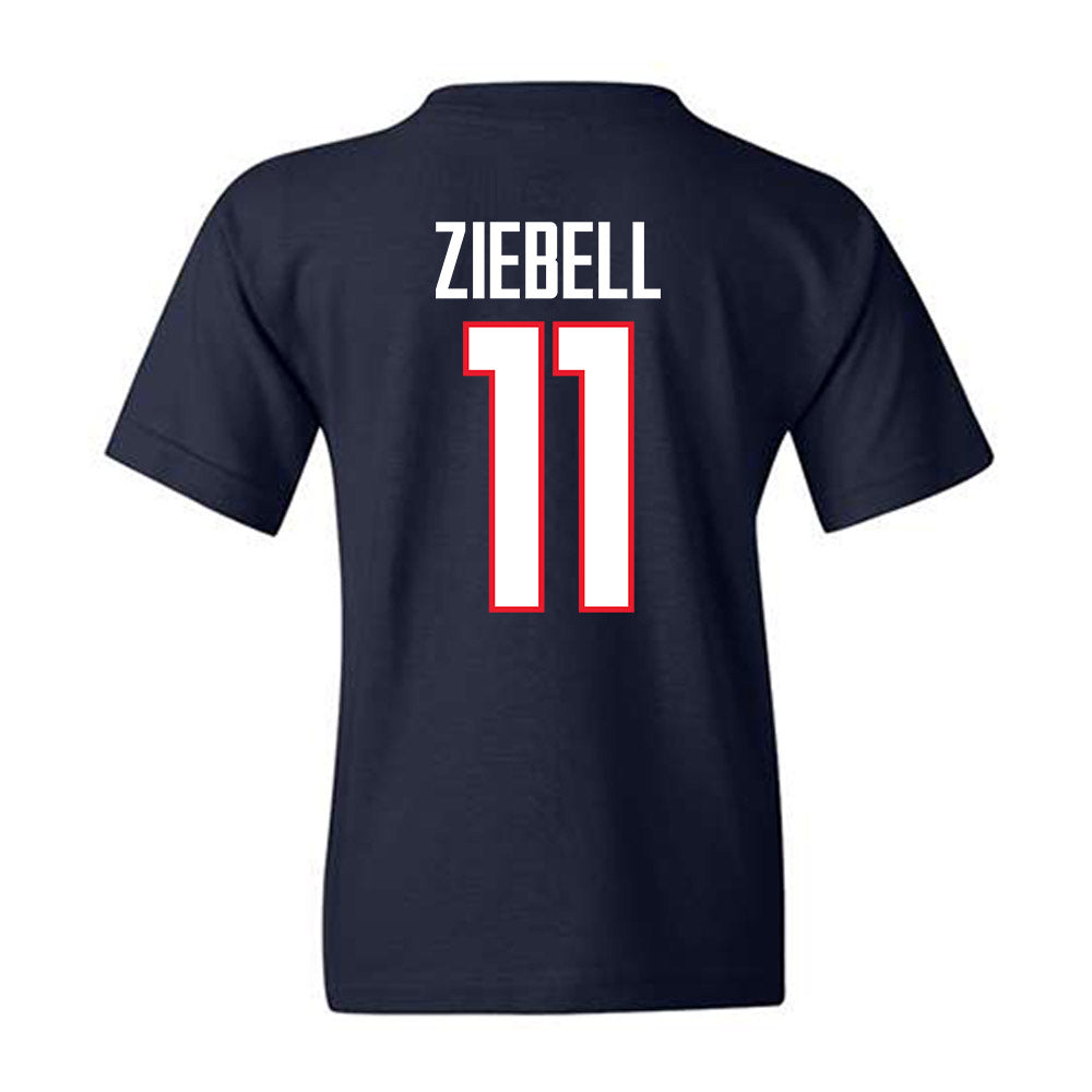 UConn - NCAA Women's Basketball : Allie Ziebell - Big East Champs Classic Fashion Shersey Youth T-Shirt-1