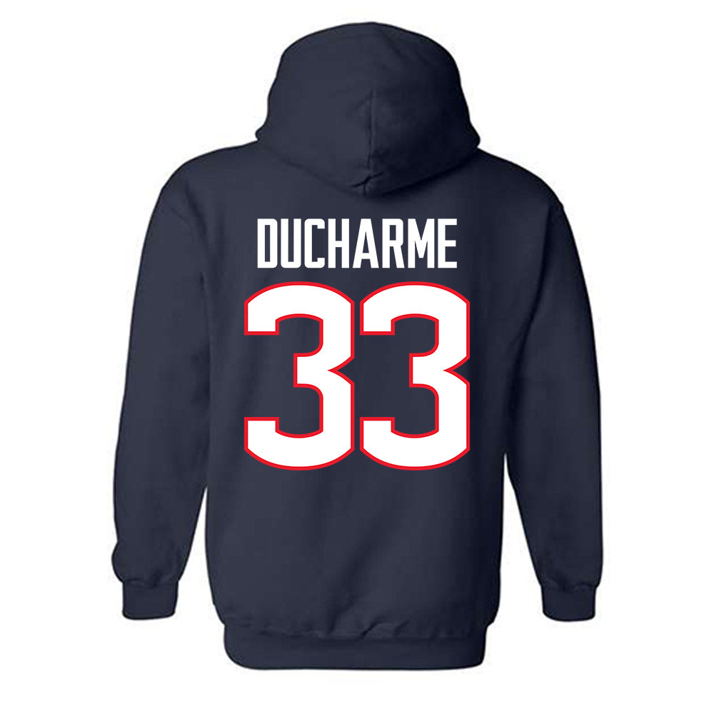 UConn - NCAA Women's Basketball : Caroline Ducharme - Big East Champs Classic Fashion Shersey Hooded Sweatshirt-1