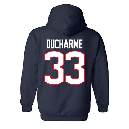 UConn - NCAA Women's Basketball : Caroline Ducharme - Big East Champs Classic Fashion Shersey Hooded Sweatshirt-1