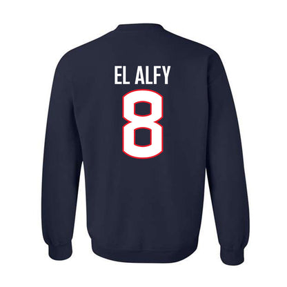 UConn - NCAA Women's Basketball : Jana El Alfy - Big East Champs Classic Fashion Shersey Crewneck Sweatshirt-1