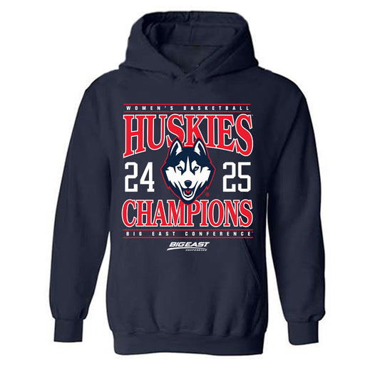 UConn - NCAA Women's Basketball : Jana El Alfy - Big East Champs Classic Fashion Shersey Hooded Sweatshirt-0