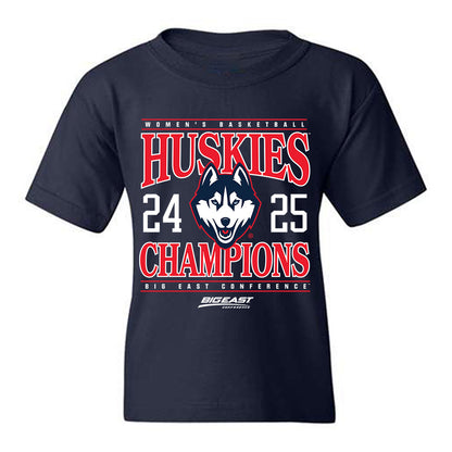 UConn - NCAA Women's Basketball : Morgan Cheli - Big East Champs Classic Fashion Shersey Youth T-Shirt-0