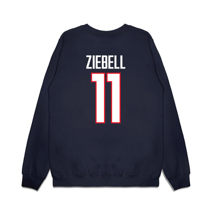 UConn - NCAA Women's Basketball : Allie Ziebell - National Champs Classic Shersey Premium Crewneck Sweatshirt-1