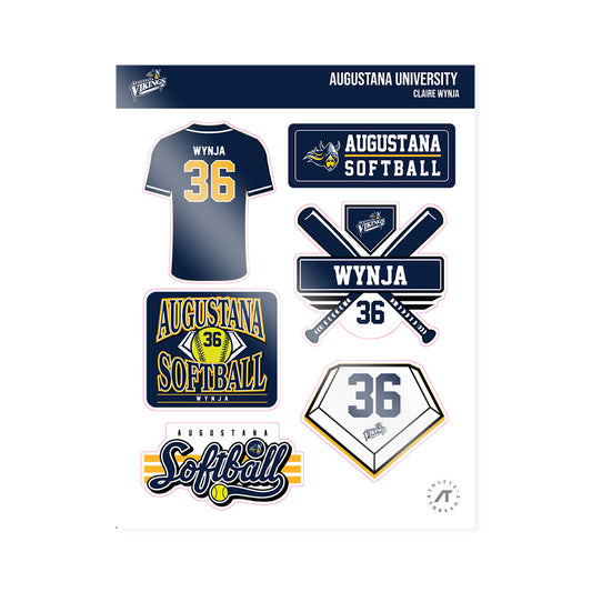 AU - NCAA Softball : Claire Wynja - Sticker Sheet-0