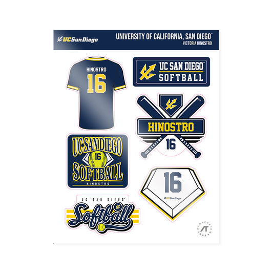 UCSD - NCAA Softball : Victoria Hinostro - Sticker Sheet-0