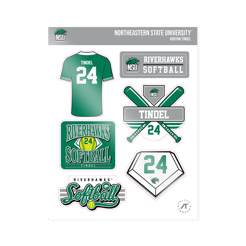 Northeastern State - NCAA Softball : Korynn Tindel - Sticker Sheet-0