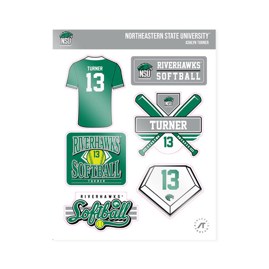 Northeastern State - NCAA Softball : Ashlyn Turner - Sticker Sheet-0