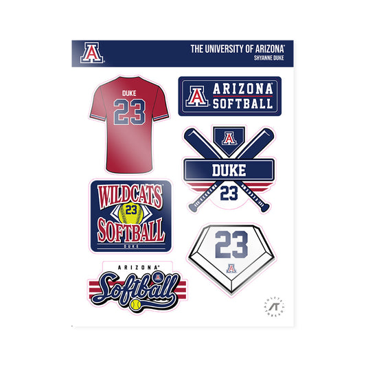 Arizona - NCAA Softball : Shyanne Duke - Sticker Sheet-0