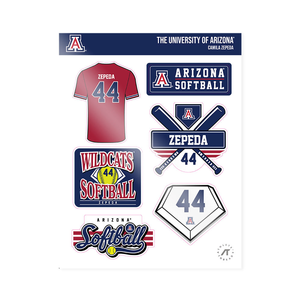 Arizona - NCAA Softball : Camila Zepeda - Sticker Sheet-0