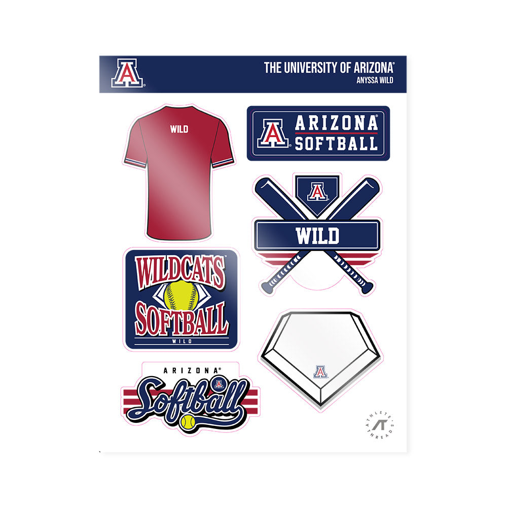 Arizona - NCAA Softball : Anyssa Wild - Sticker Sheet-0