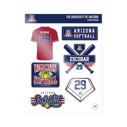 Arizona - NCAA Softball : Kyara Escobar - Sticker Sheet-0