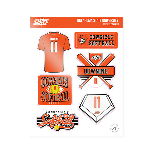 Oklahoma State - NCAA Softball : Preslee Downing - Sticker Sheet-0