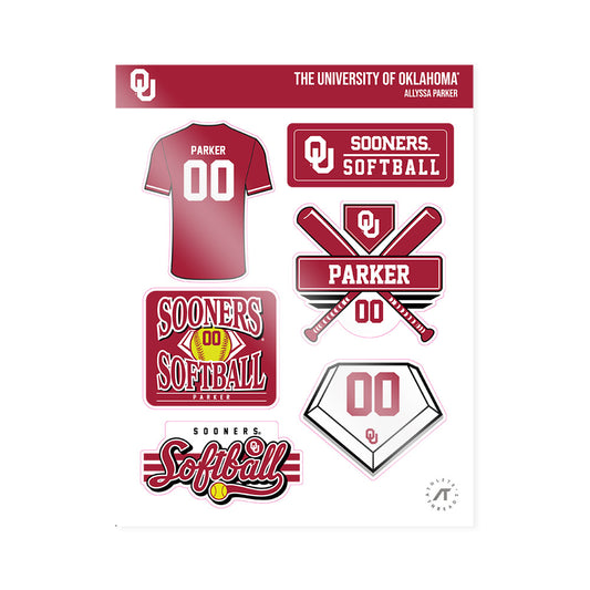 Oklahoma - NCAA Softball : Allyssa Parker - Sticker Sheet-0