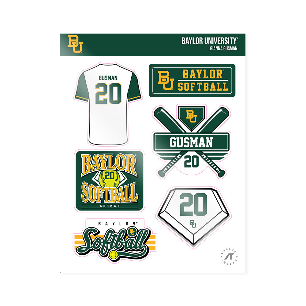 Baylor - NCAA Softball : Gianna Gusman - Sticker Sheet-0