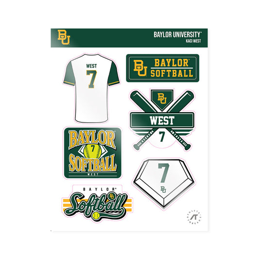Baylor - NCAA Softball : Kaci West - Sticker Sheet-0