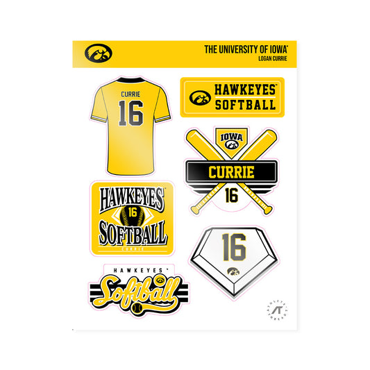 Iowa - NCAA Softball : Logan Currie - Sticker Sheet-0