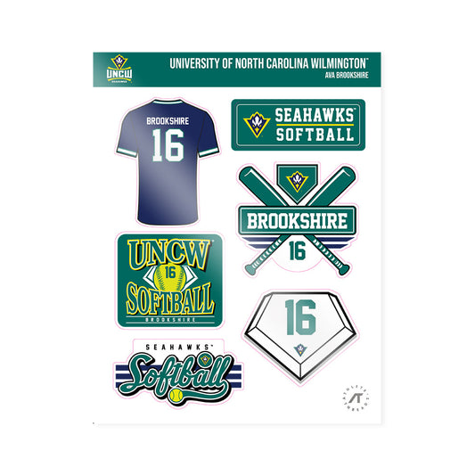 UNC Wilmington - NCAA Softball : Ava Brookshire - Sticker Sheet-0