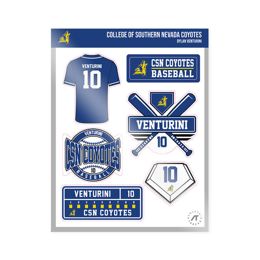 Southern Nevada - NCAA Baseball : Dylan Venturini - Sticker Sheet-0