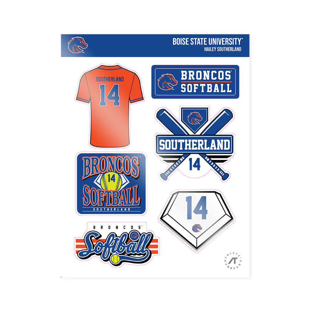 Boise State - NCAA Softball : Hailey Southerland - Sticker Sheet-0