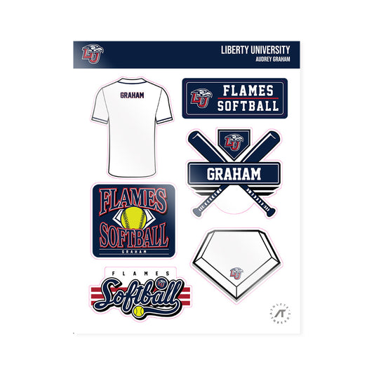 Liberty - NCAA Softball : Audrey Graham - Sticker Sheet-0