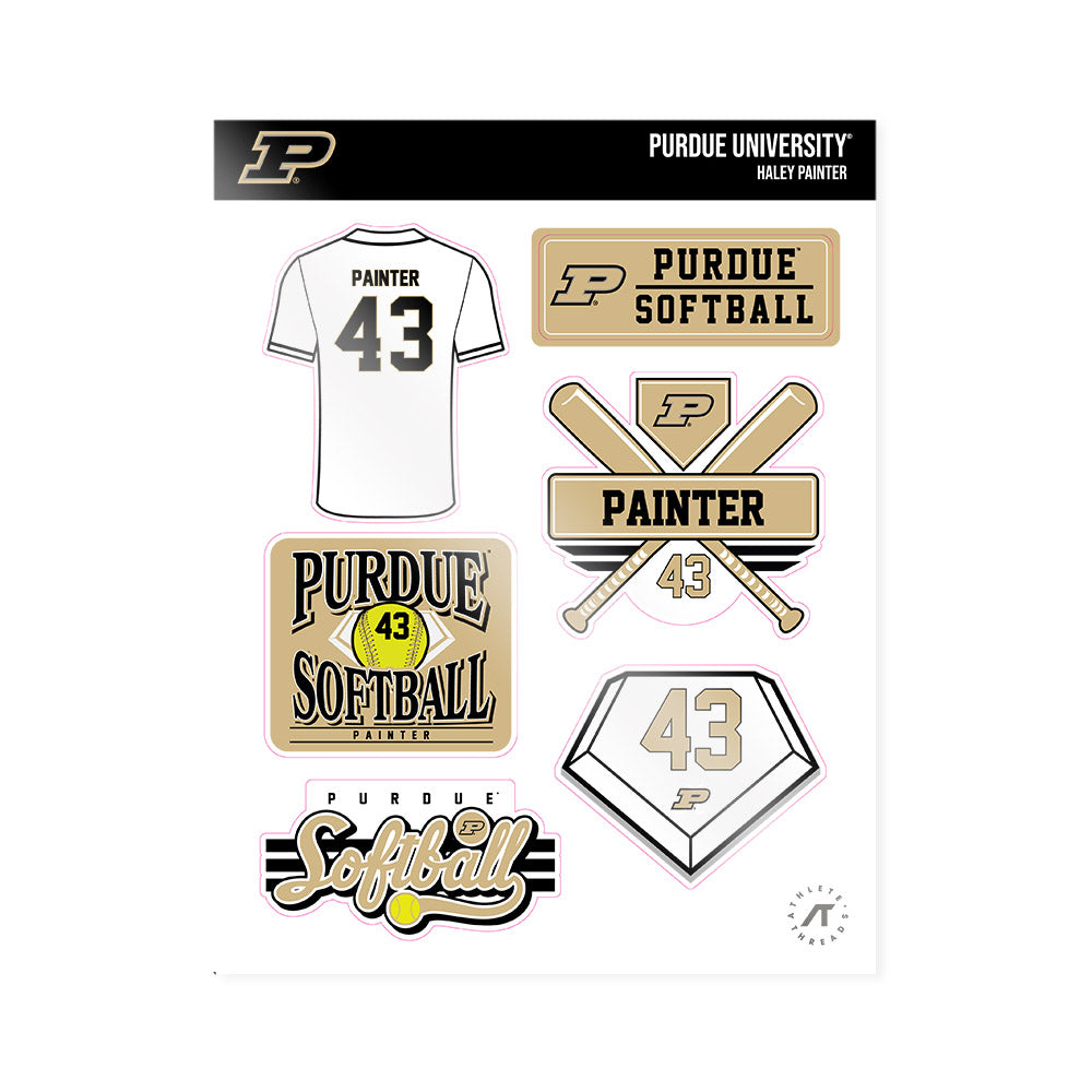 Purdue - NCAA Softball : Haley Painter - Sticker Sheet-0