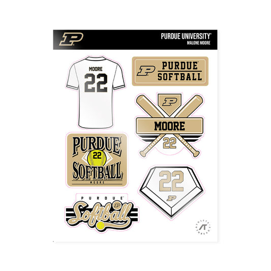 Purdue - NCAA Softball : Malone Moore - Sticker Sheet-0