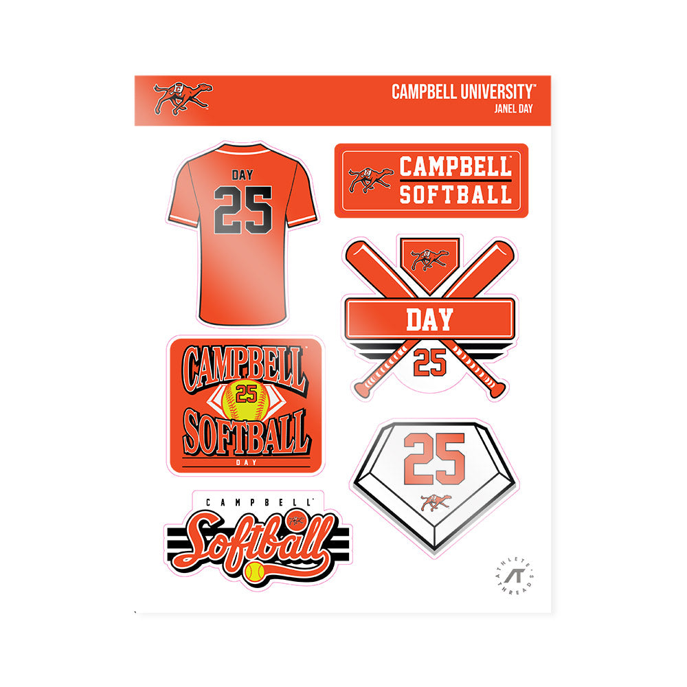 Campbell - NCAA Softball : Janel Day - Sticker Sheet-0