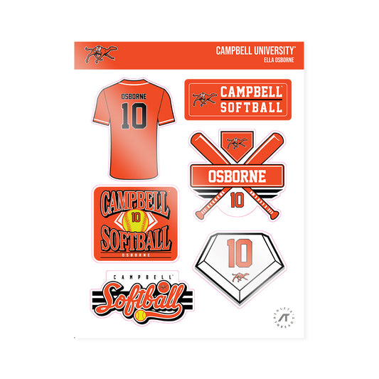 Campbell - NCAA Softball : Ella Osborne - Sticker Sheet-0