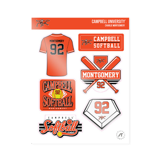 Campbell - NCAA Softball : Charlie Montgomery - Sticker Sheet-0
