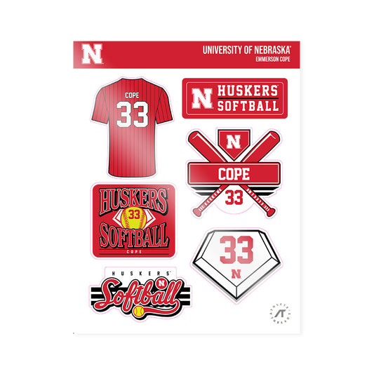 Nebraska - NCAA Softball : Emmerson Cope - Sticker Sheet-0