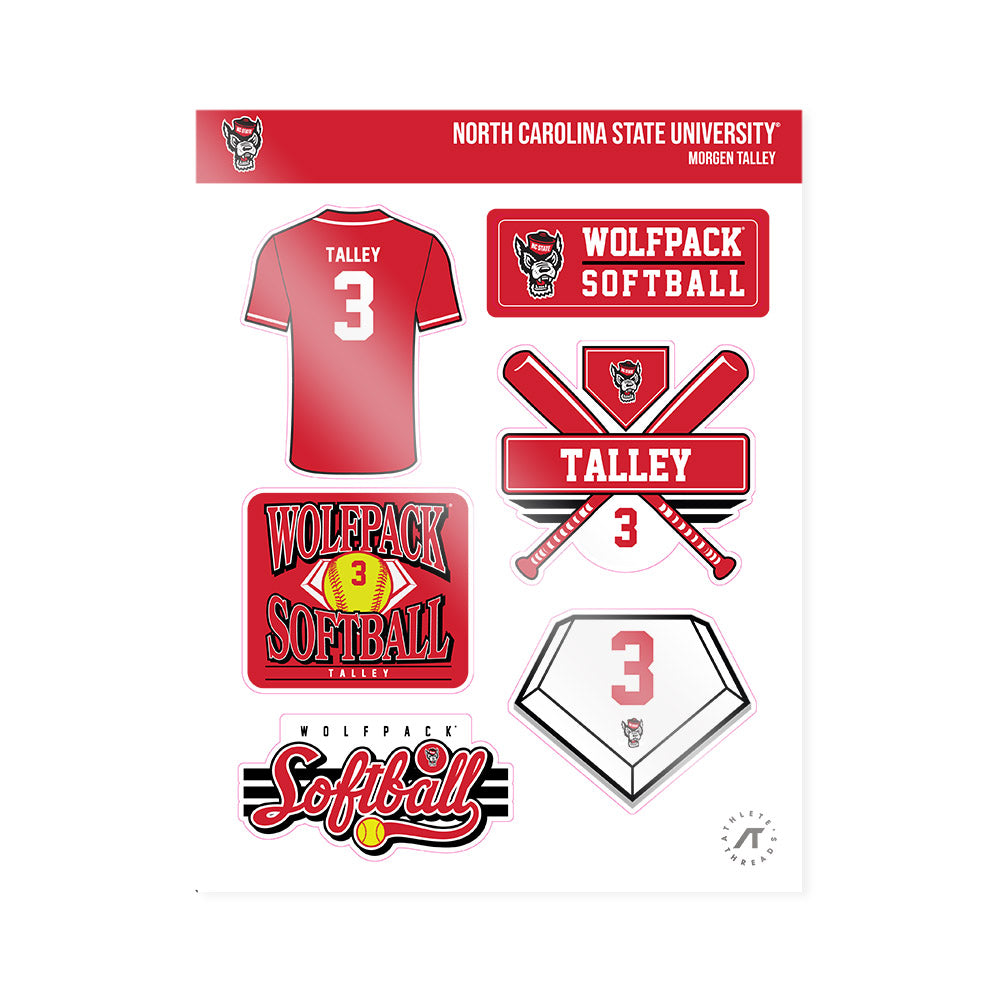 NC State - NCAA Softball : Morgen Talley - Sticker Sheet-0