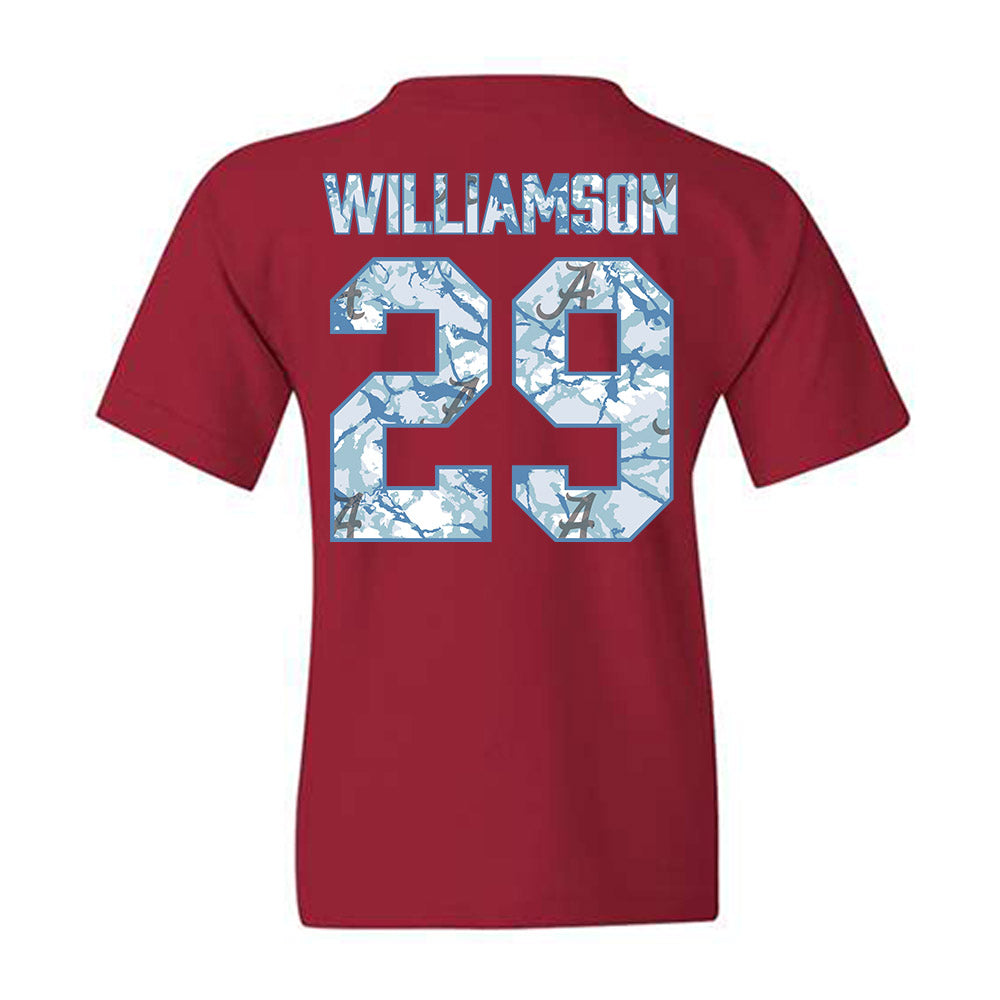 Alabama - NCAA Baseball : Jojo Williamson - Hydrobama™ Youth T-Shirt-1