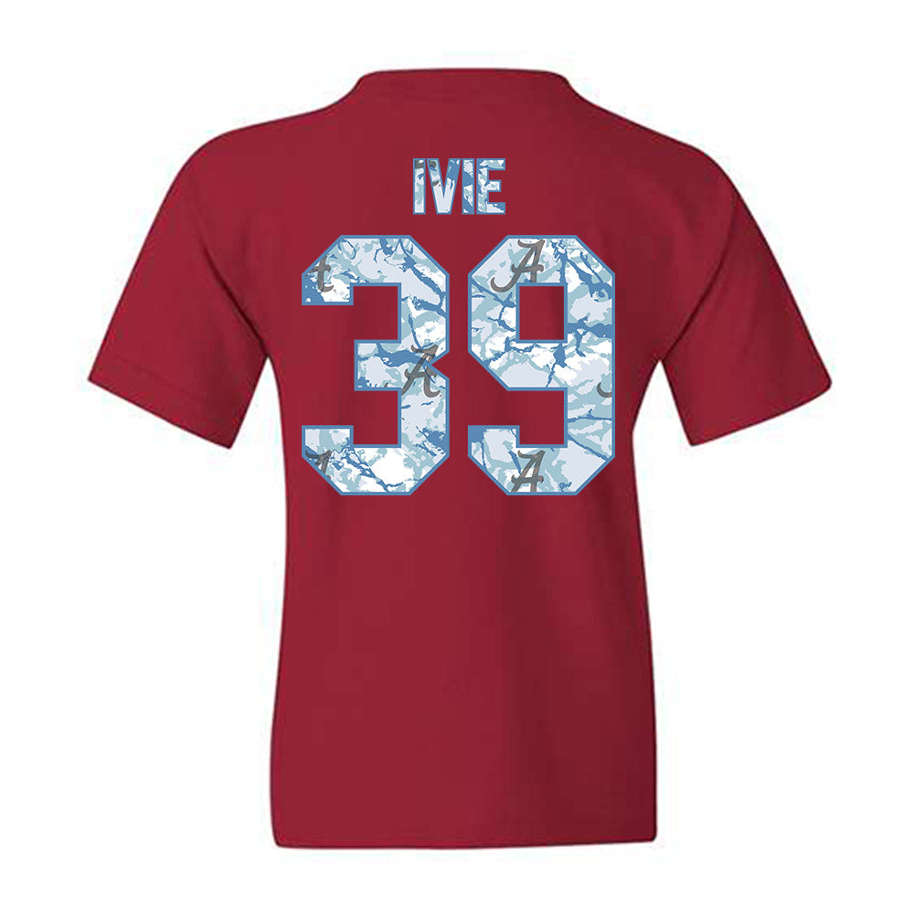 Alabama - NCAA Football : Jake Ivie - Hydrobama™ Youth T-Shirt-1