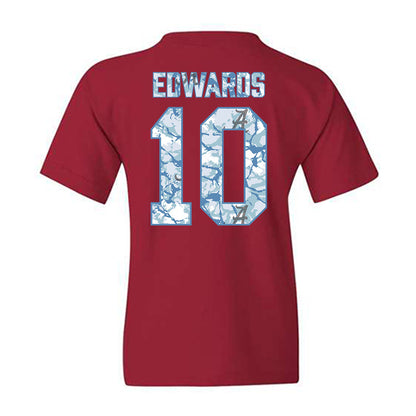 Alabama - NCAA Football : Jireh Edwards - Hydrobama™ Youth T-Shirt-1