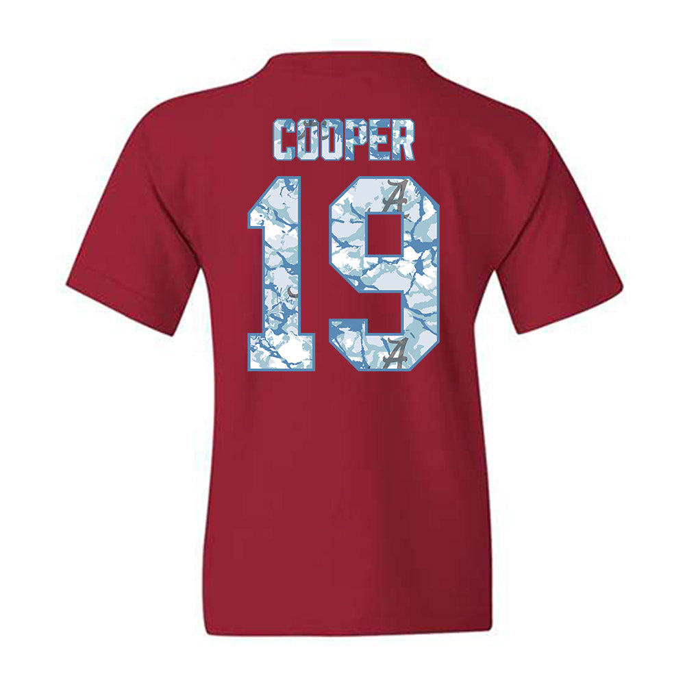 Alabama - NCAA Football : John Cooper - Hydrobama™ Youth T-Shirt-1