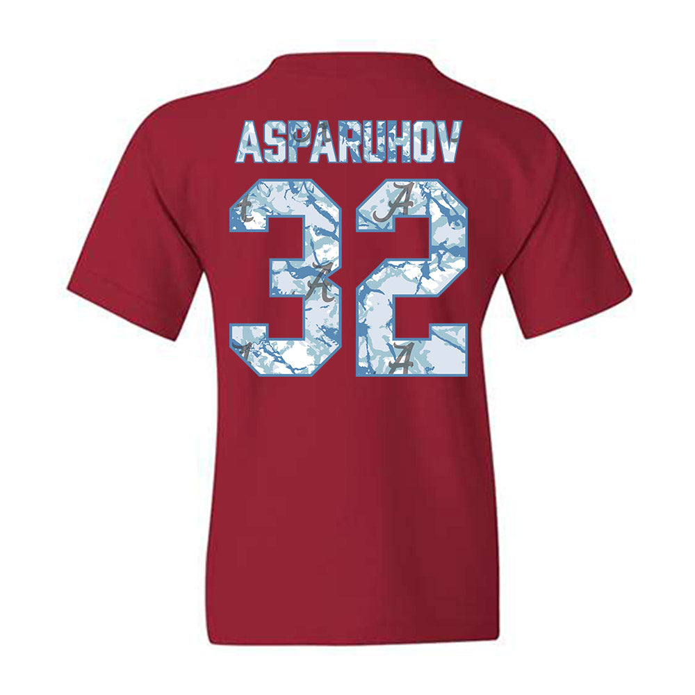 Alabama - NCAA Football : Alex Asparuhov - Youth T-Shirt-1