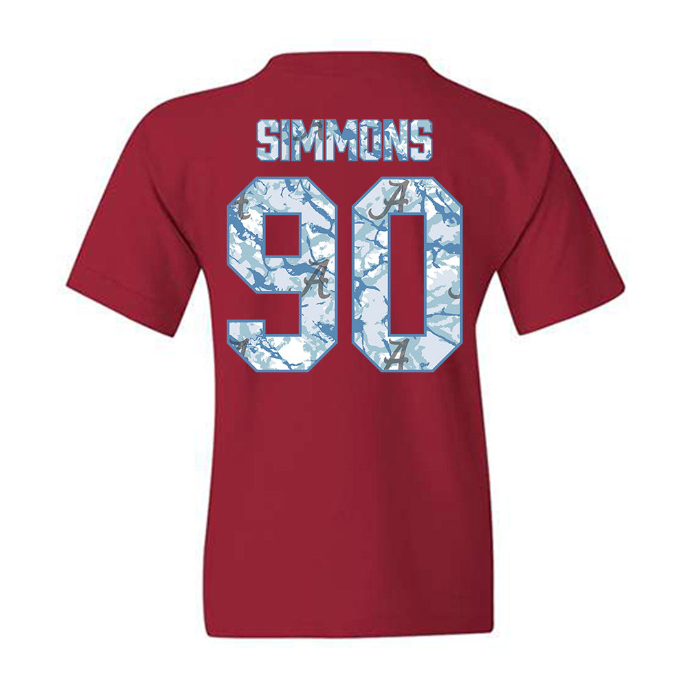 Alabama - NCAA Football : London Simmons - Hydrobama™ Youth T-Shirt-1