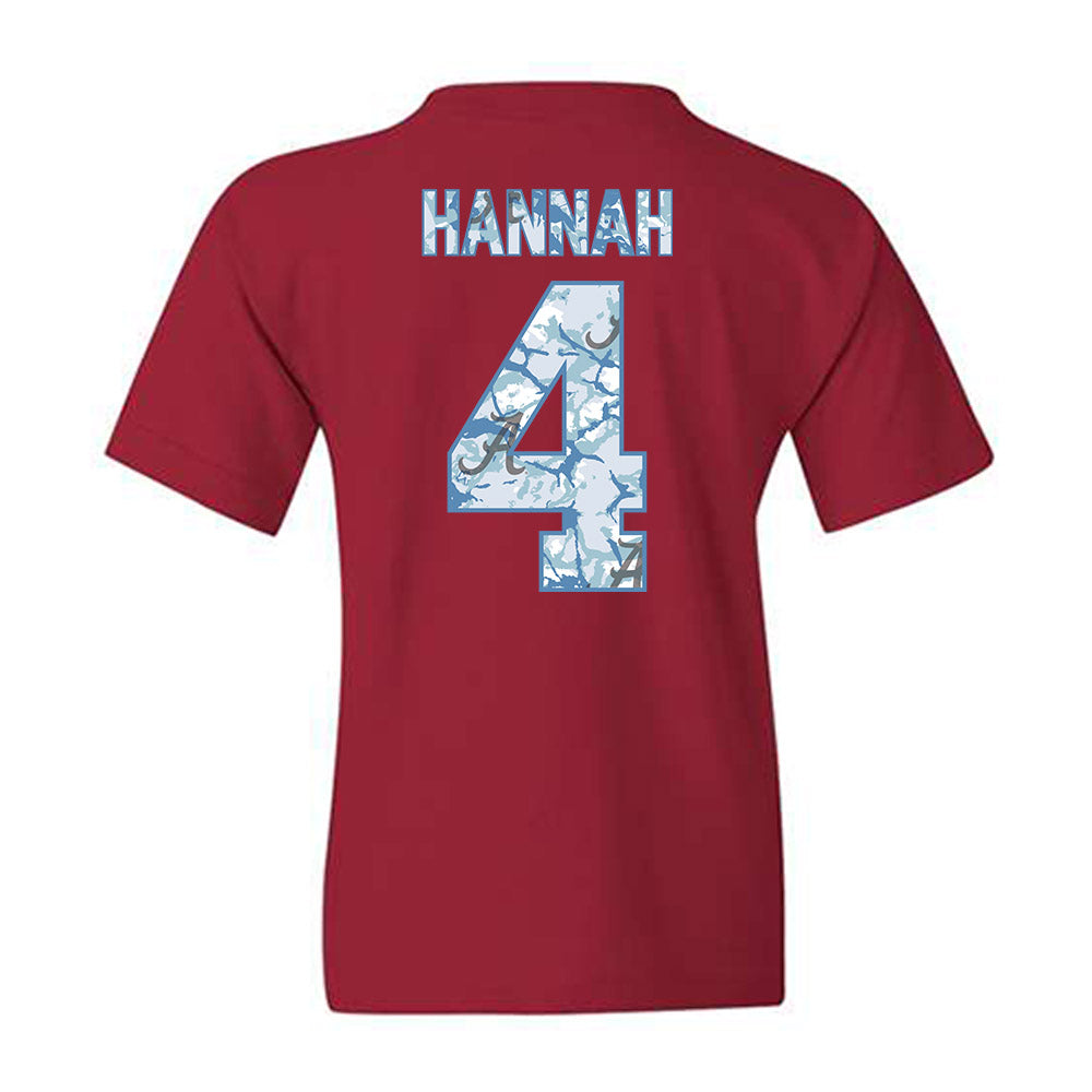 Alabama - NCAA Men's Basketball : Davion Hannah - Hydrobama™ Youth T-Shirt-1