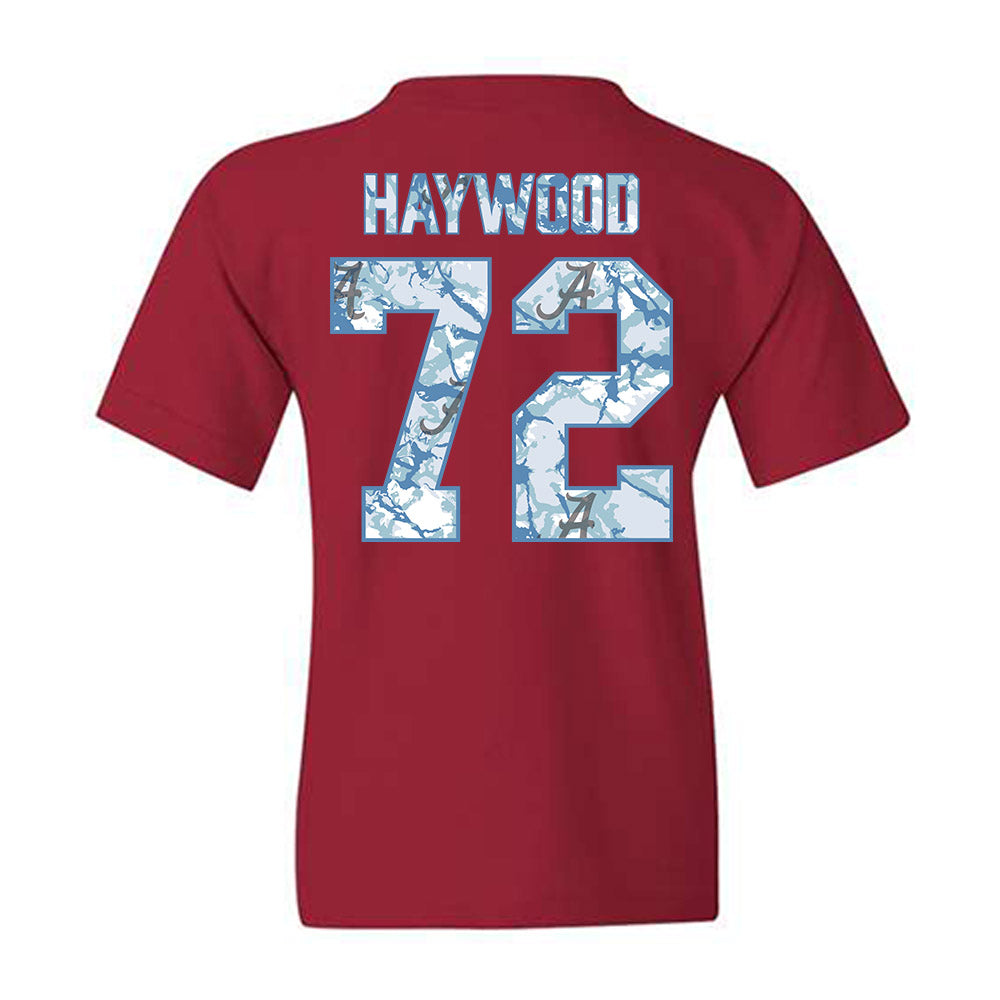 Alabama - NCAA Football : Ty Haywood - Hydrobama™ Youth T-Shirt-1