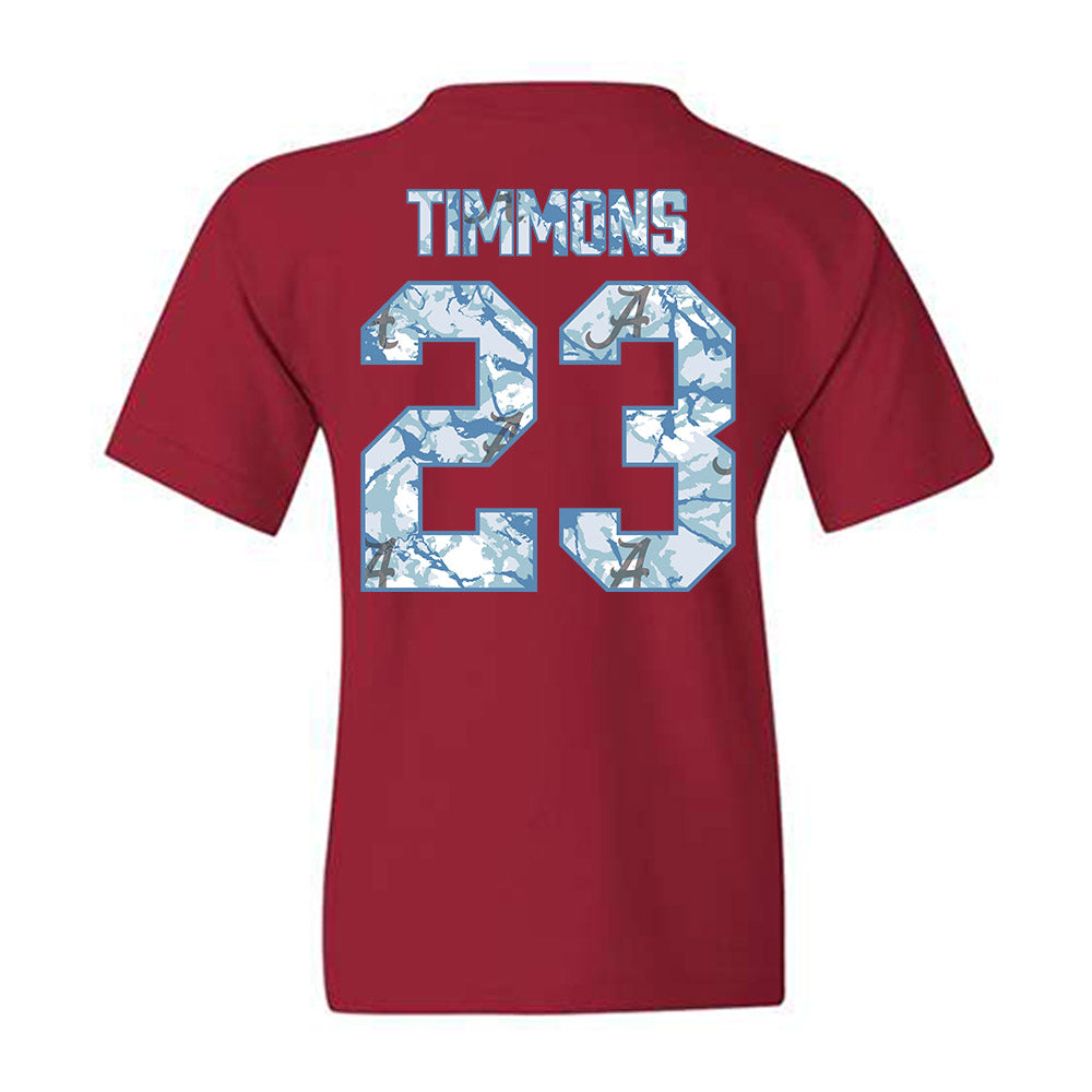 Alabama - NCAA Women's Basketball : Jessica Timmons - Hydrobama™ Youth T-Shirt-1