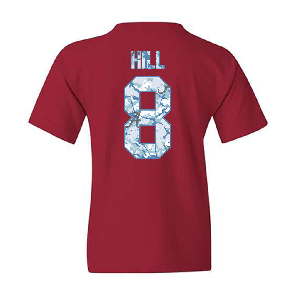 Alabama - NCAA Football : Justin Hill - Youth T-Shirt-1
