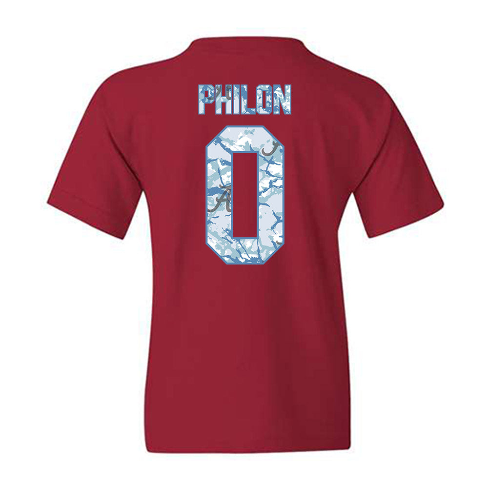 Alabama - NCAA Men's Basketball : Labaron Philon - Hydrobama™ Youth T-Shirt-1
