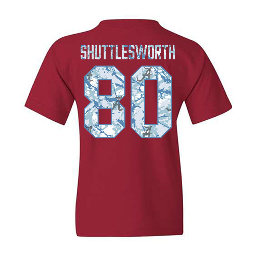 Alabama - NCAA Football : Jaxon Shuttlesworth - Hydrobama™ Youth T-Shirt-1