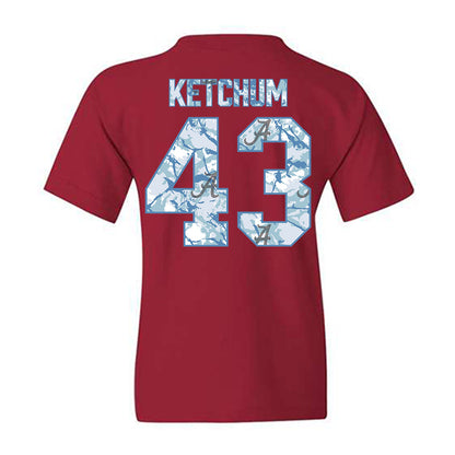 Alabama - NCAA Baseball : Jack Ketchum - Hydrobama™ Youth T-Shirt-1