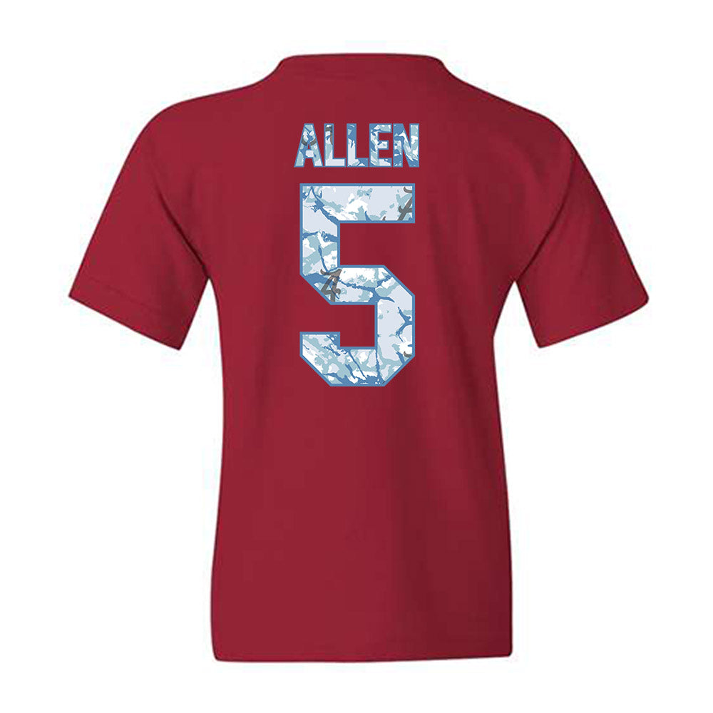 Alabama - NCAA Men's Basketball : Amari Allen - Hydrobama™ Youth T-Shirt-1